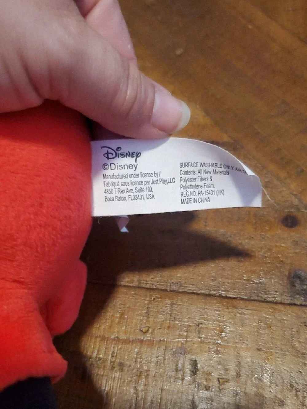 Disney Mickey Mouse Plush - Black White Red Yellow